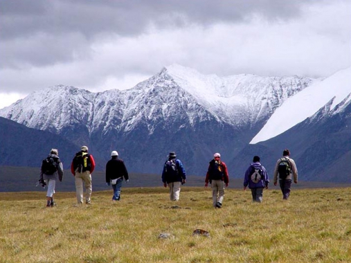 Great crossing through the Mongolia